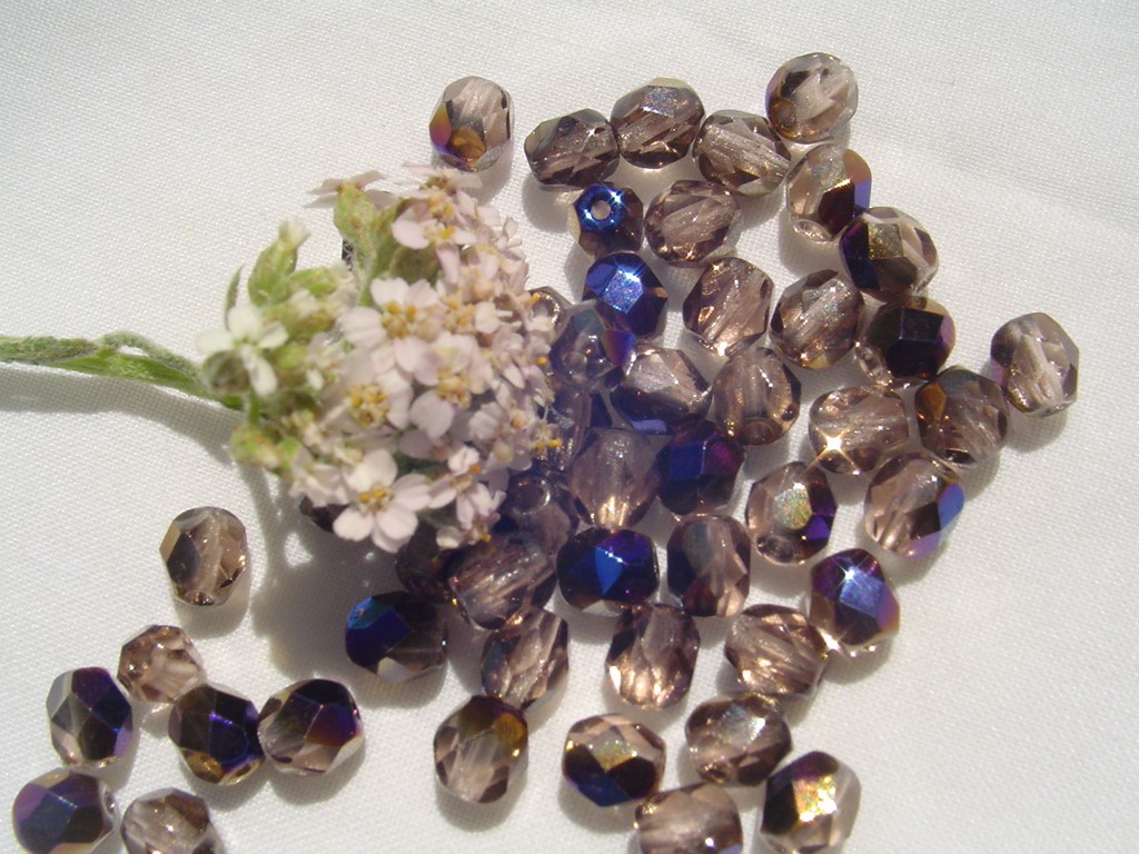 Fire Polish Glass Bead WR5-5mm Pink Azuro A/B Crafts Jewelry Making/50pc