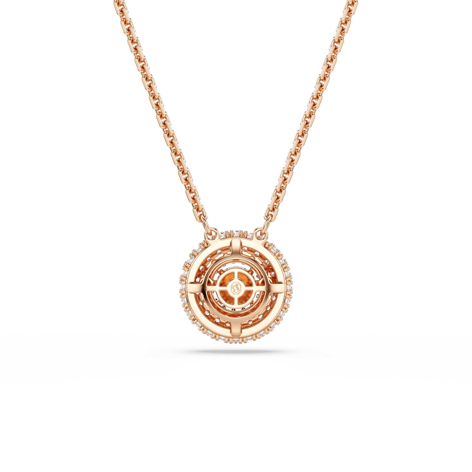 Swarovski Sublima Pendant, Round Cut, White, 18K Rose Gold Plated 5764190