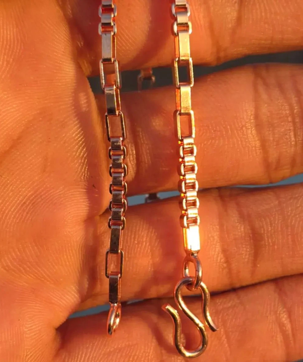 20 inch Pure Copper BOX Chain Necklace, Healing Copper Jewelry, Spiritual