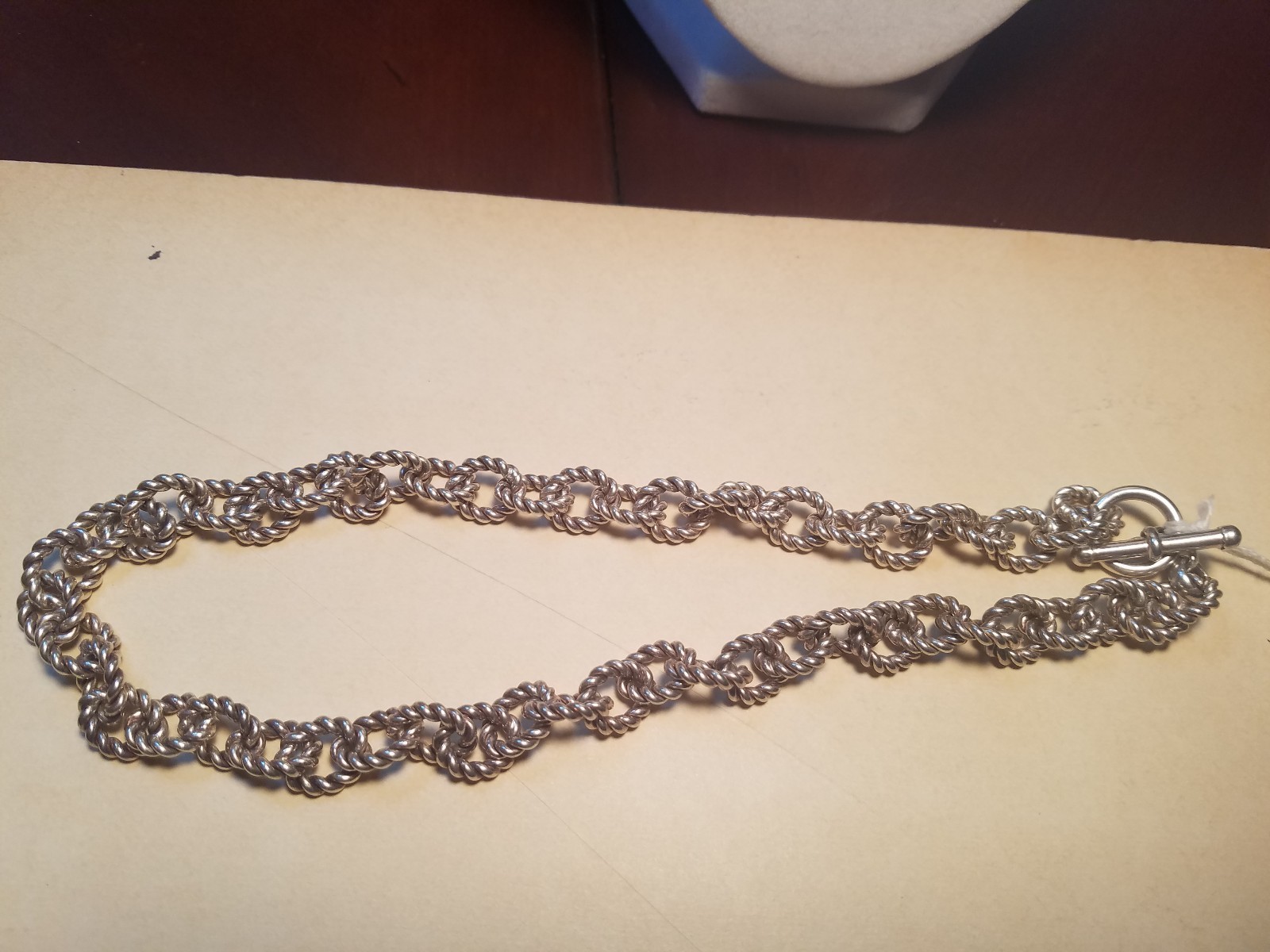 .925 Sterling Silver Princess Rope necklace 2.4 Sterling ounces of silver