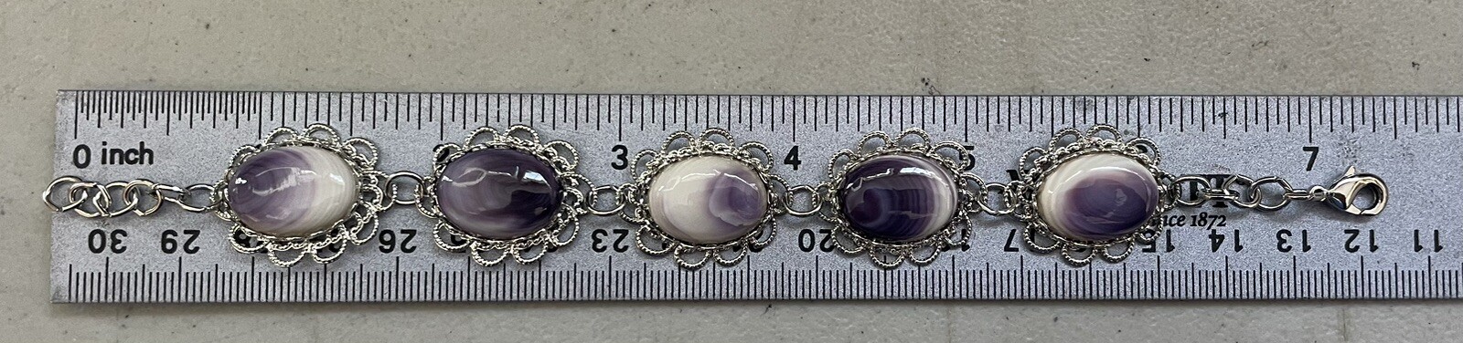 BR3 Costume Wampum bracelet Quahog Shell 7 to 7.5 Inches Adjustable