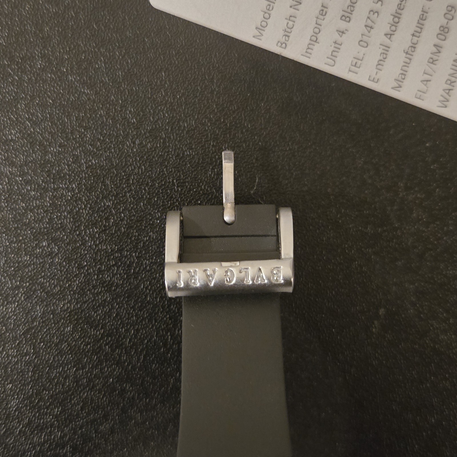 Bulgari Aluminium Al38a L3276 Men’s Watch 34mm black dial, white baton numerals