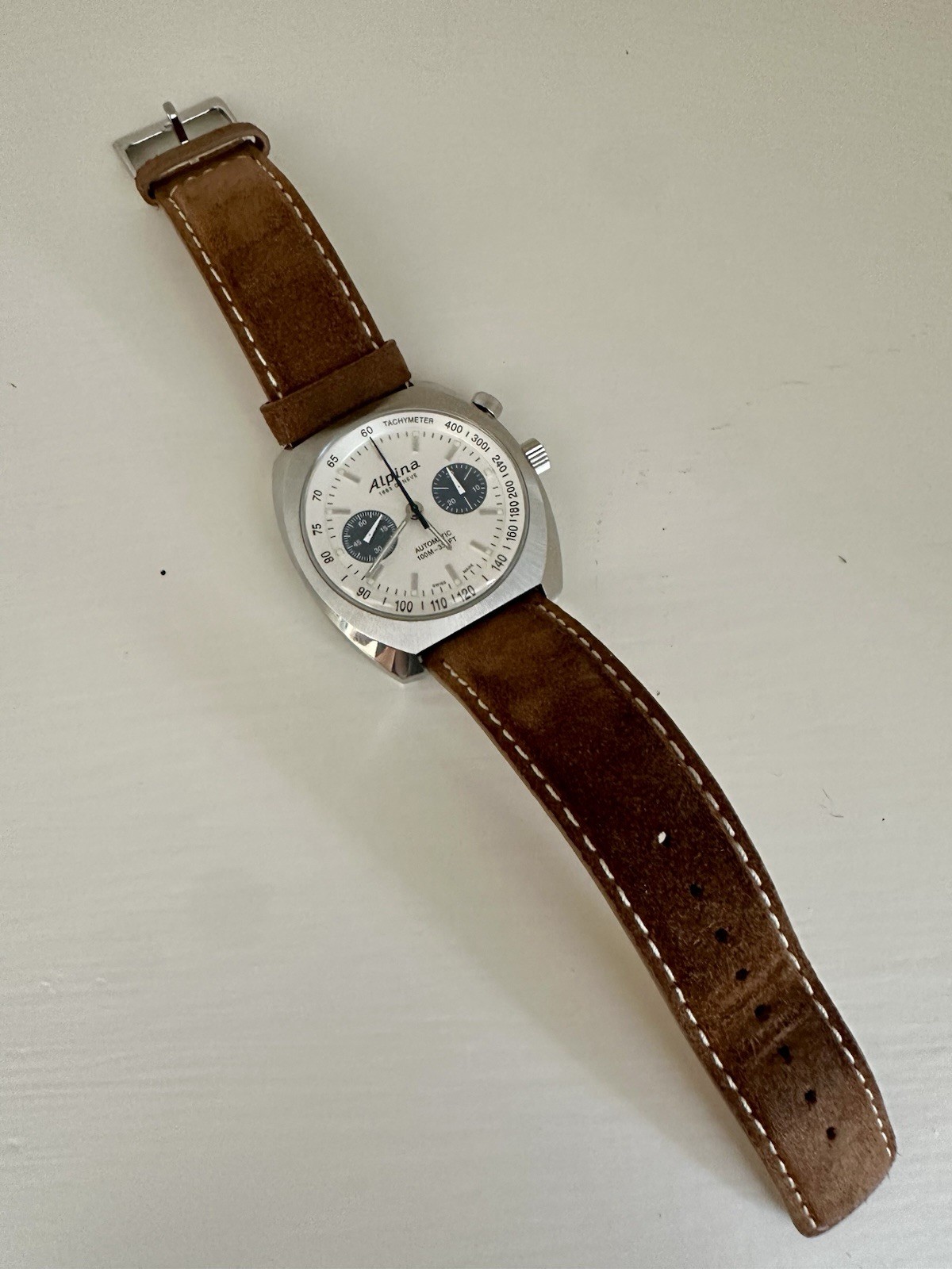 Alpina Startimer Pilot Heritage Men’s Chrono Watch AL-727SS4H6, Stainless