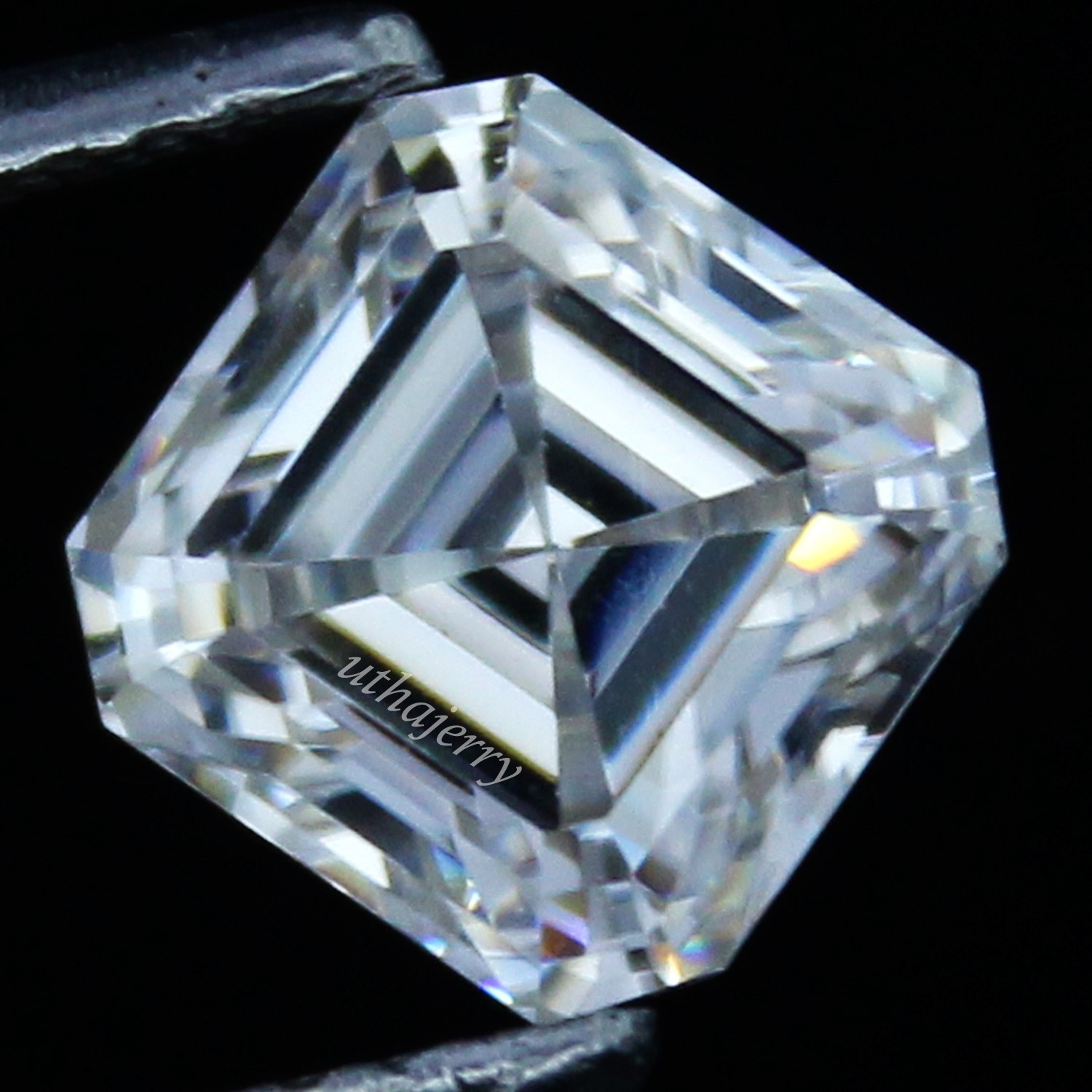 Natural 1.80 Ct D Color VVS1 Excellent Cut 7.00 MM Asscher Cut Certified Diamond