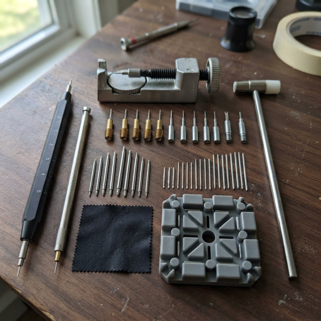 Durable Metal Watch Link Remover & Spring Bar Tool Set for Precise Adjustments