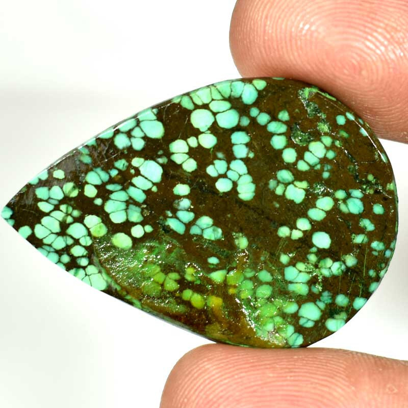 28.65Cts. Tibetan Turquoise Pear Cabochon 100% Natural Loose Gemstones