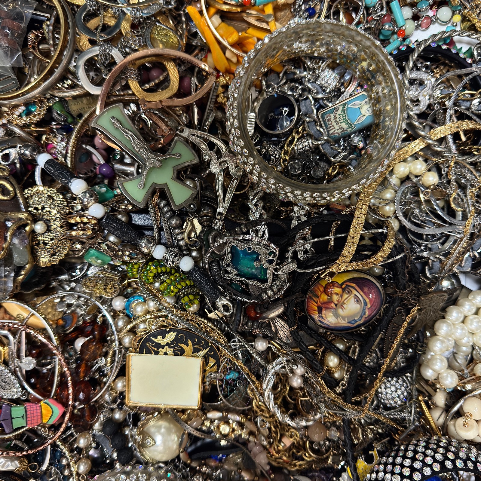 10 lbs of estate fashion jewelry