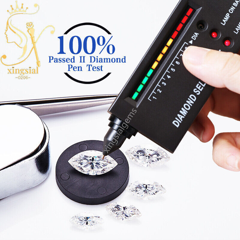 Moissanite Loose Stone Color Marquise Cut Lab Grown Diamond DIY Jewelry Gemstone