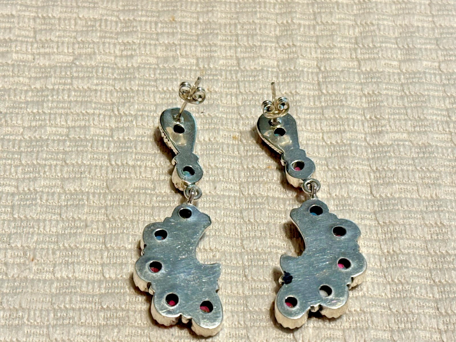 Cotton Candy Turquoise Gemstone Handmade 925 Sterling Silver Jewelry Earrings