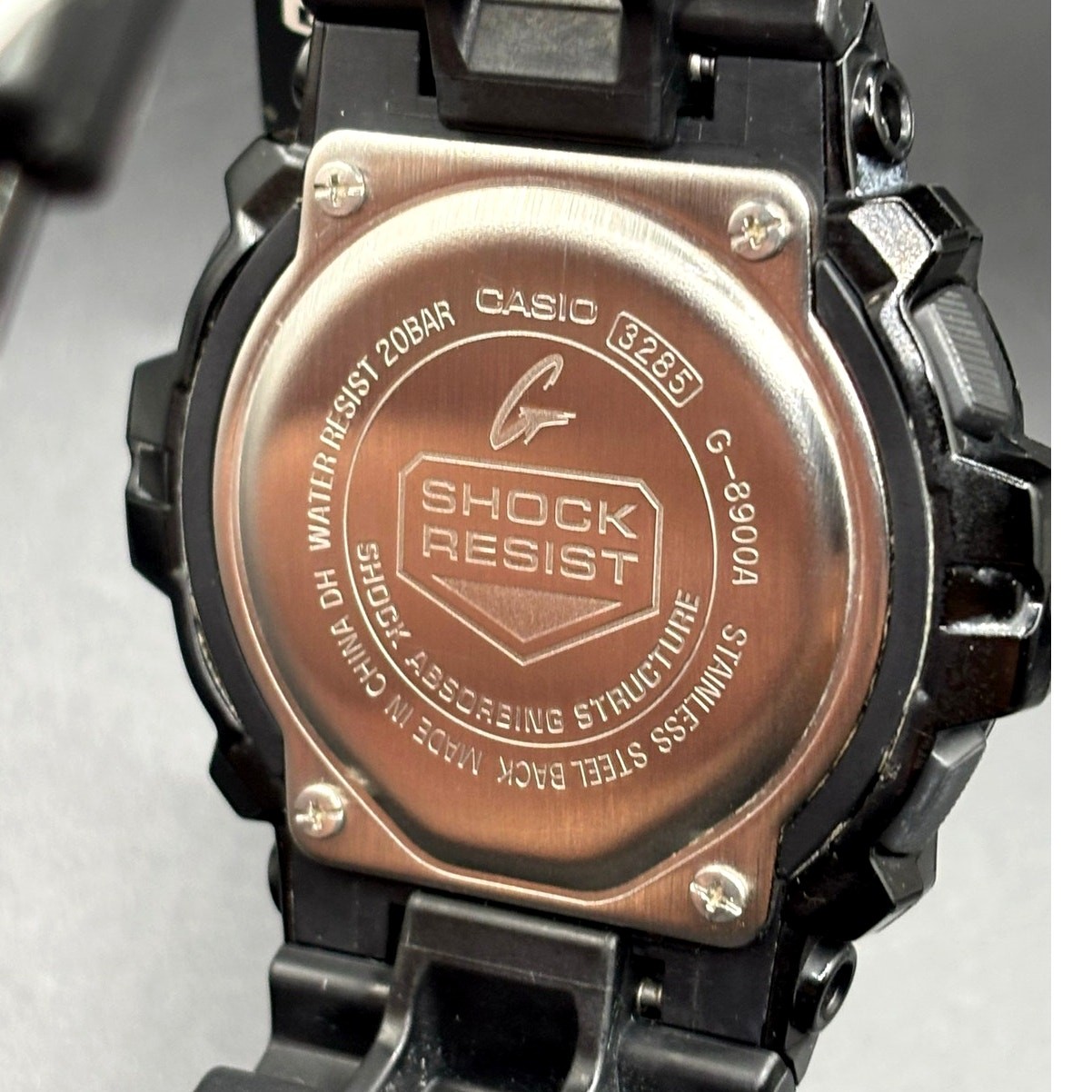 Casio G-Shock G-8900A-1 Glossy Black Blue Dial Digital Men’s Watch 200M NIBWT