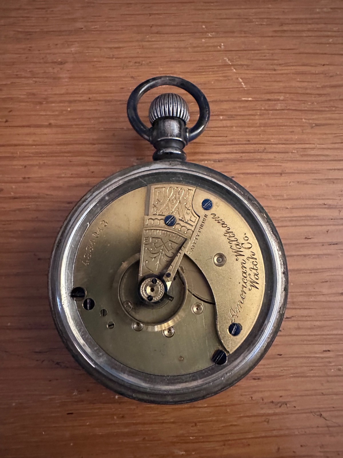 American Waltham pocket watch 1883 serial #4334043 FAHYS Coin silver case