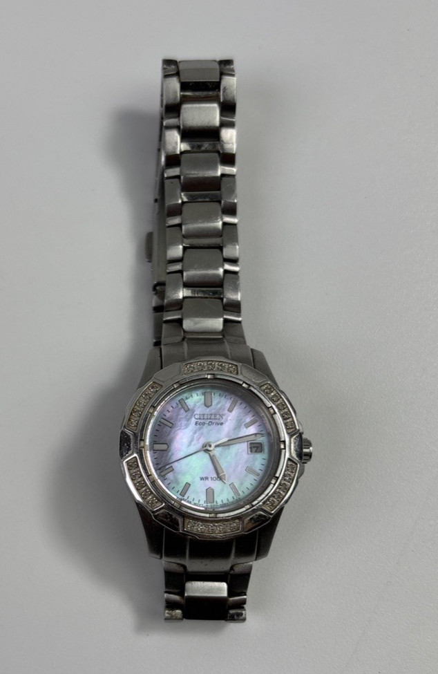 Citizen Eco-Drive Automatic Women’s Pink Mother Of Pearl Stainless Watch WR100