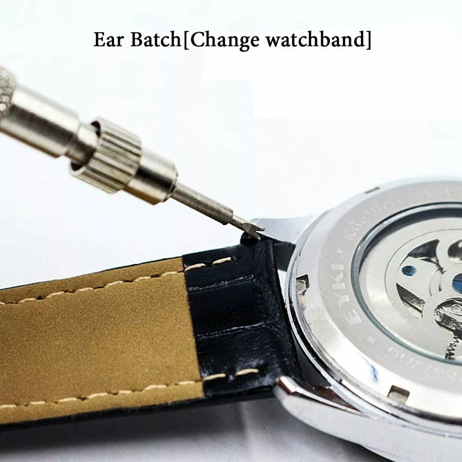 Adjustable Rectangle Watch Back Case Cover Opener Pin Remover Wrench Repair Kit