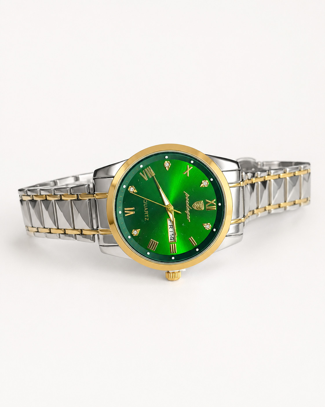 Poedagar Men’s Luxury Quartz Watch Stainless Steel Waterproof Luminous Sport
