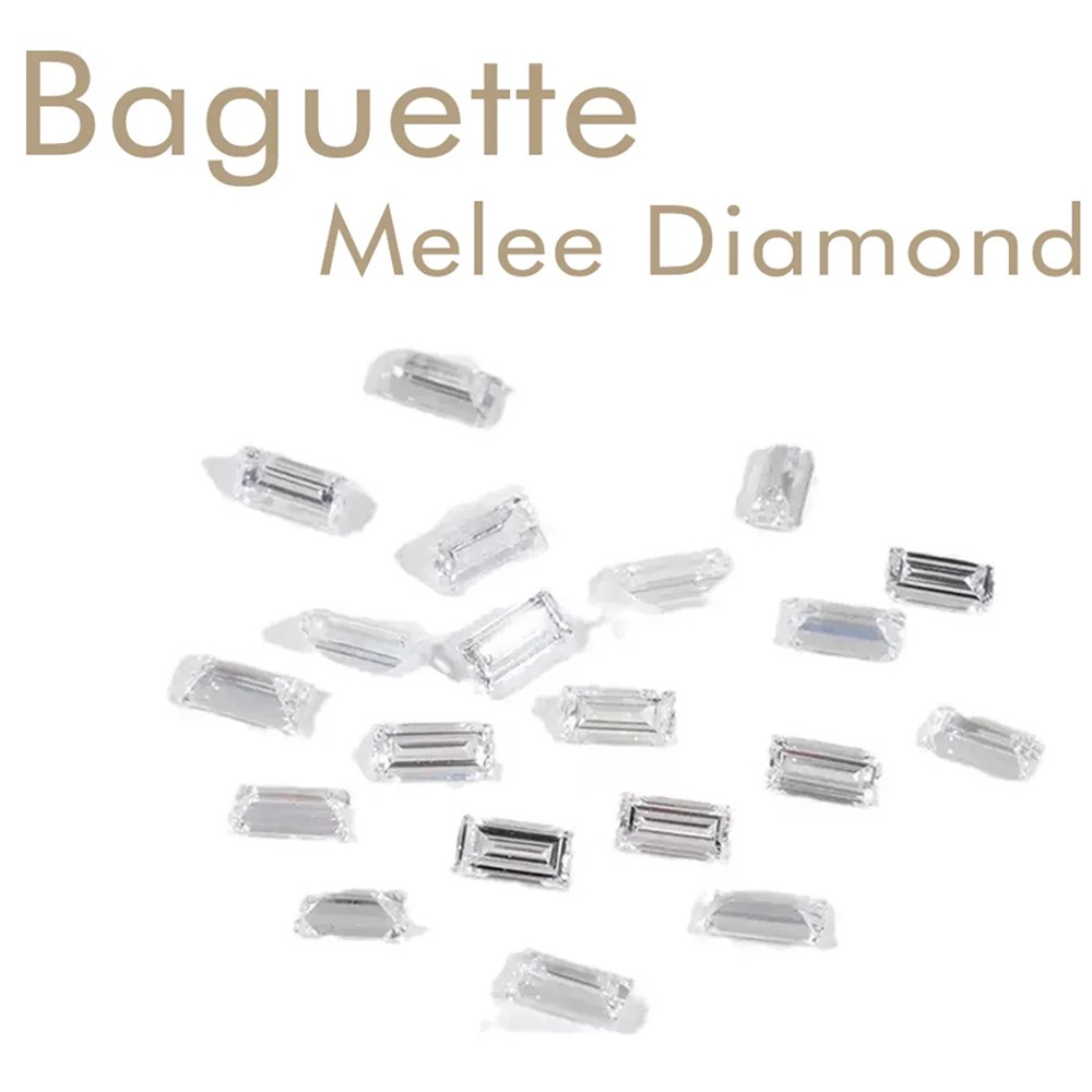 20Pcs Baguette Lab Loose Diamonds Small Size Wholesale Lab Created CVD Diamonds