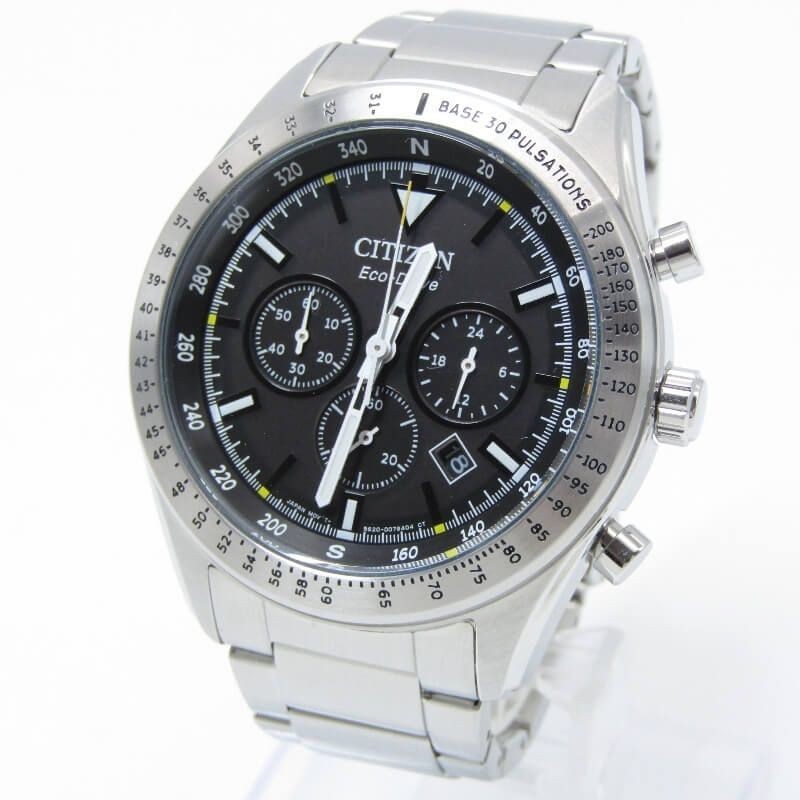 Citizen CA4600-89E Solar Chronograph Watch 43mm Stainless wrist 16cm/6.3in