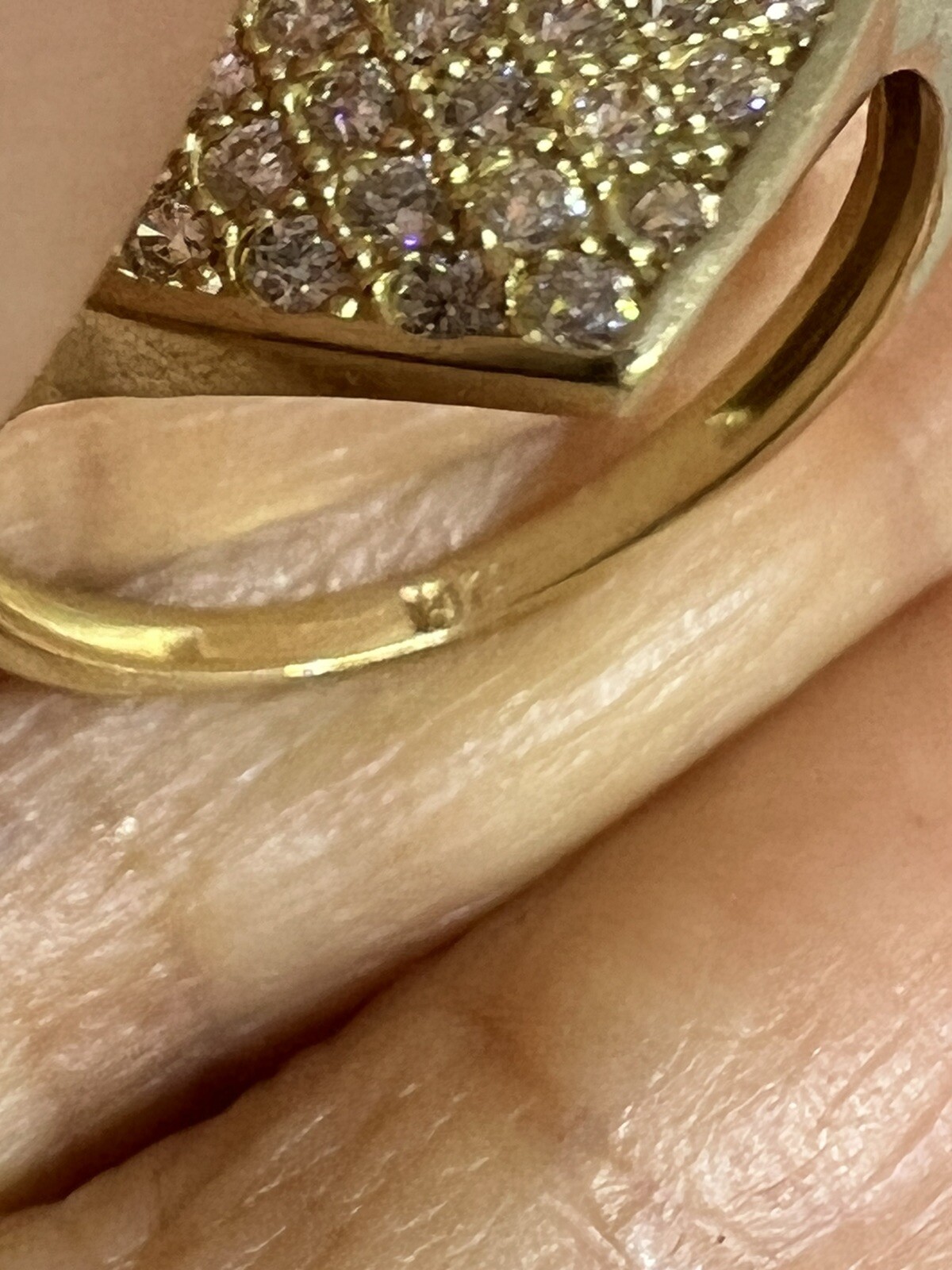 GoLD heart love ring 10k solid cz fine jewel gift 7.5 5 5.5 6 6.5 7 8 8.5 9 9.5