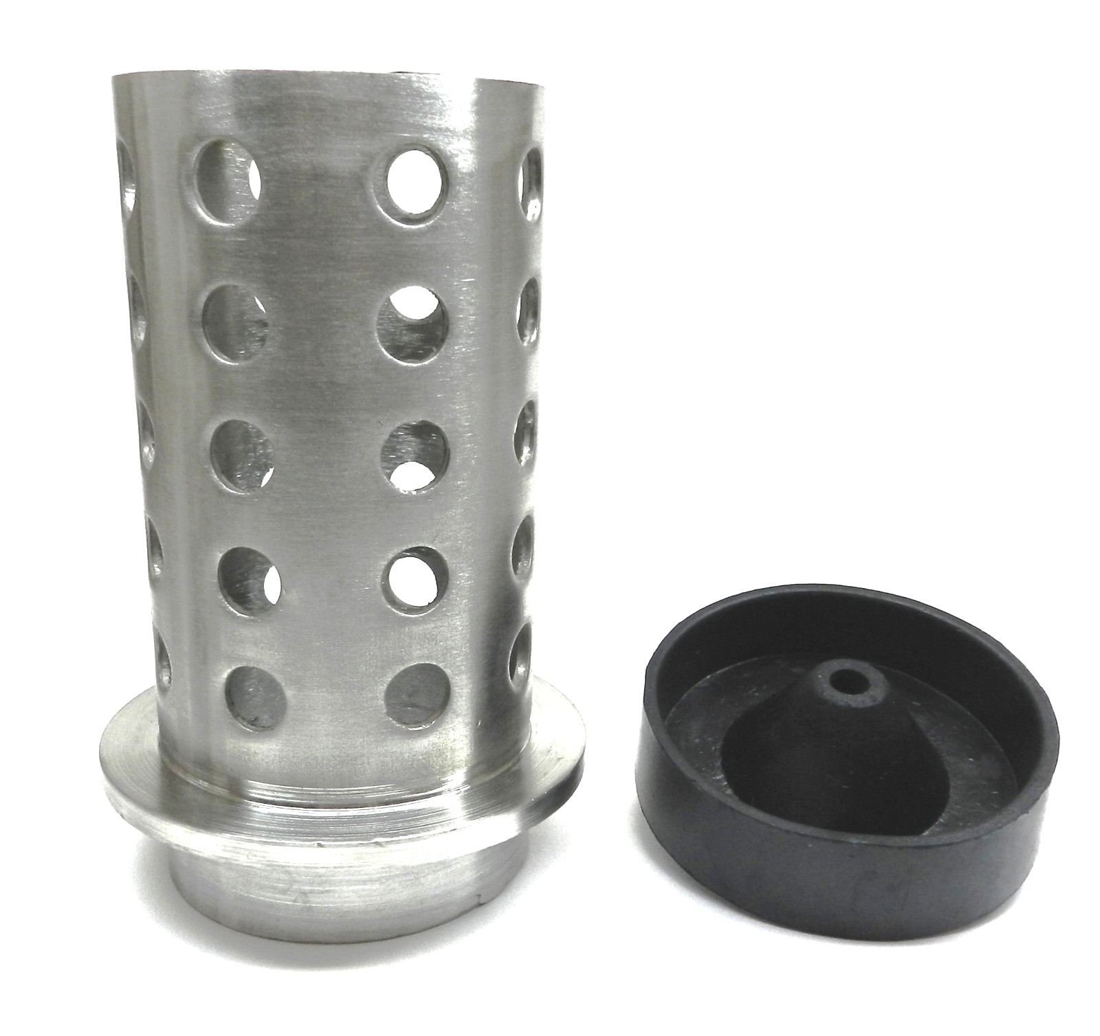 Perforated Flask 3 x 6″ Casting Vacuum Stainless 1/8″ Wall with Rubber Base Cone