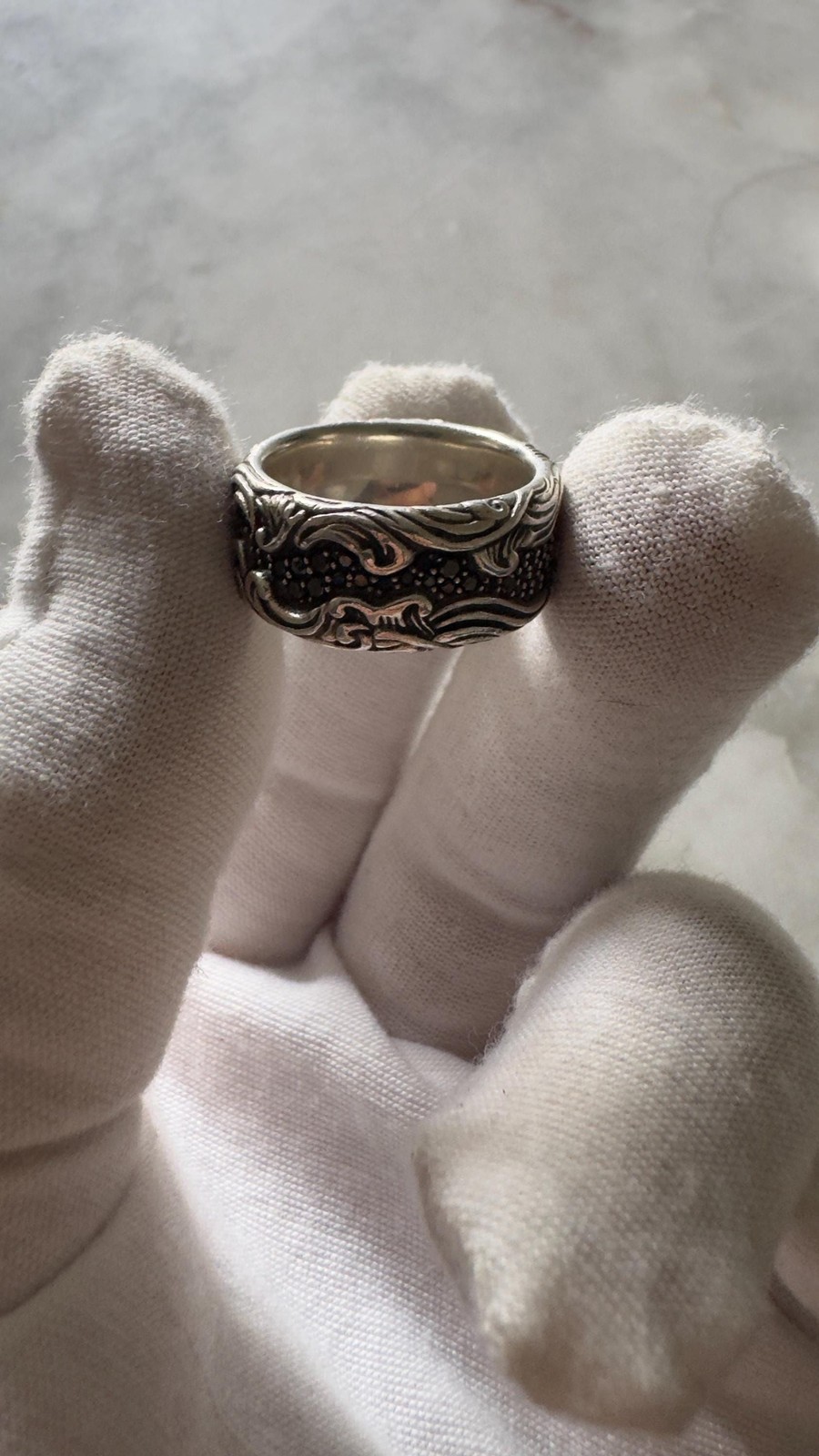 David Yurman Waves Band Ring