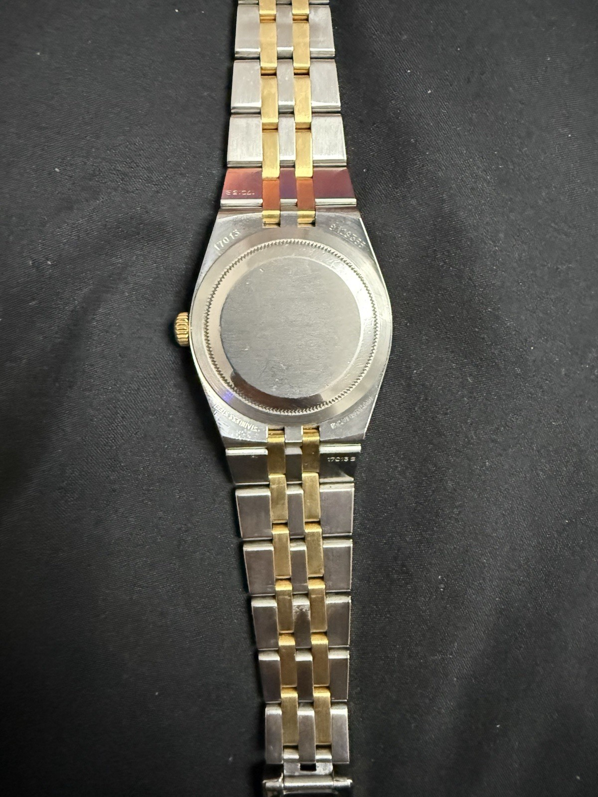Rolex Datejust Oysterquartz 18k Yellow Gold/Steel 17013 Non working READ Descrip