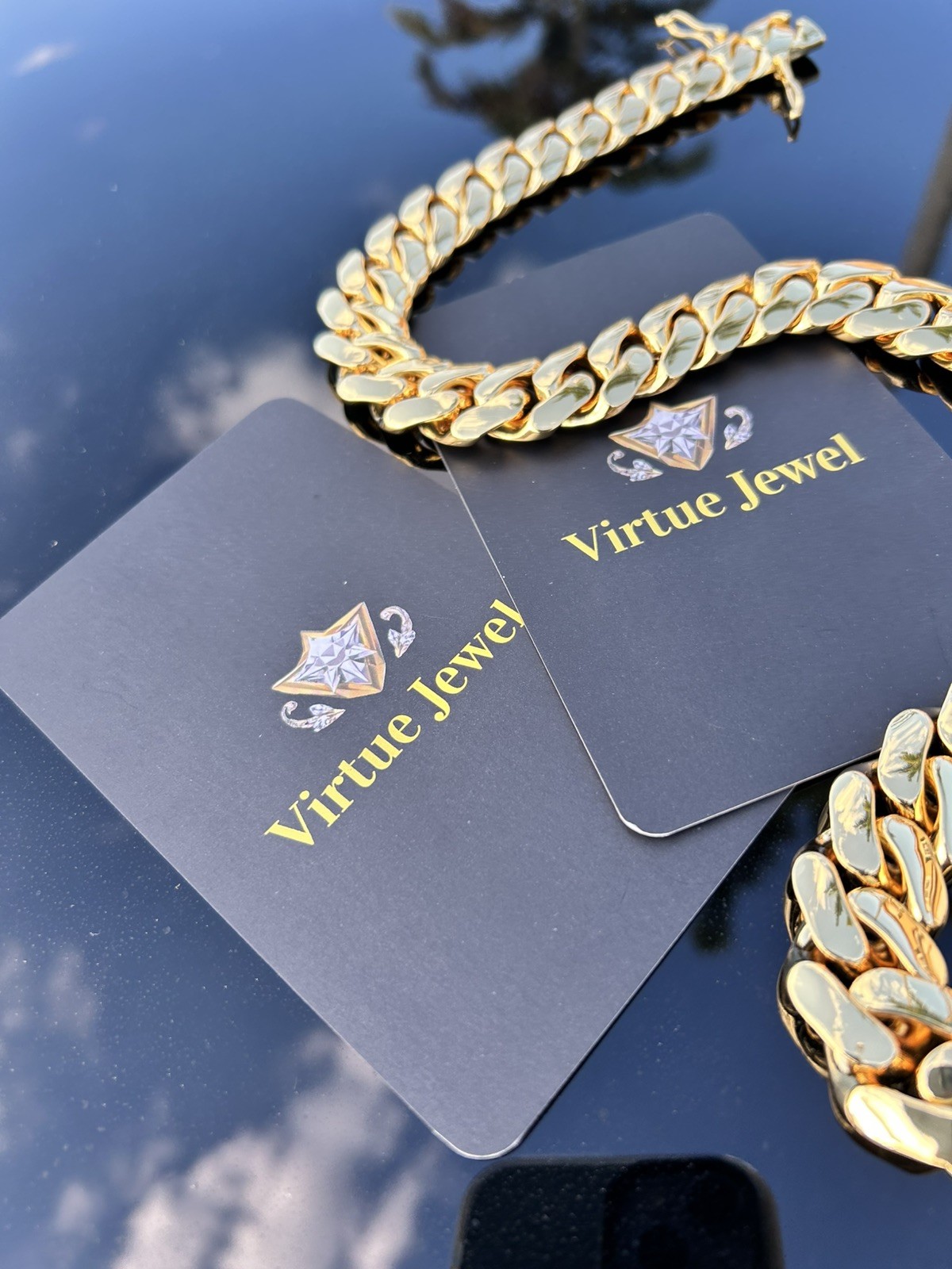 20mm Gold Cuban Link Chain 24in Necklace Gold 18k & 14k