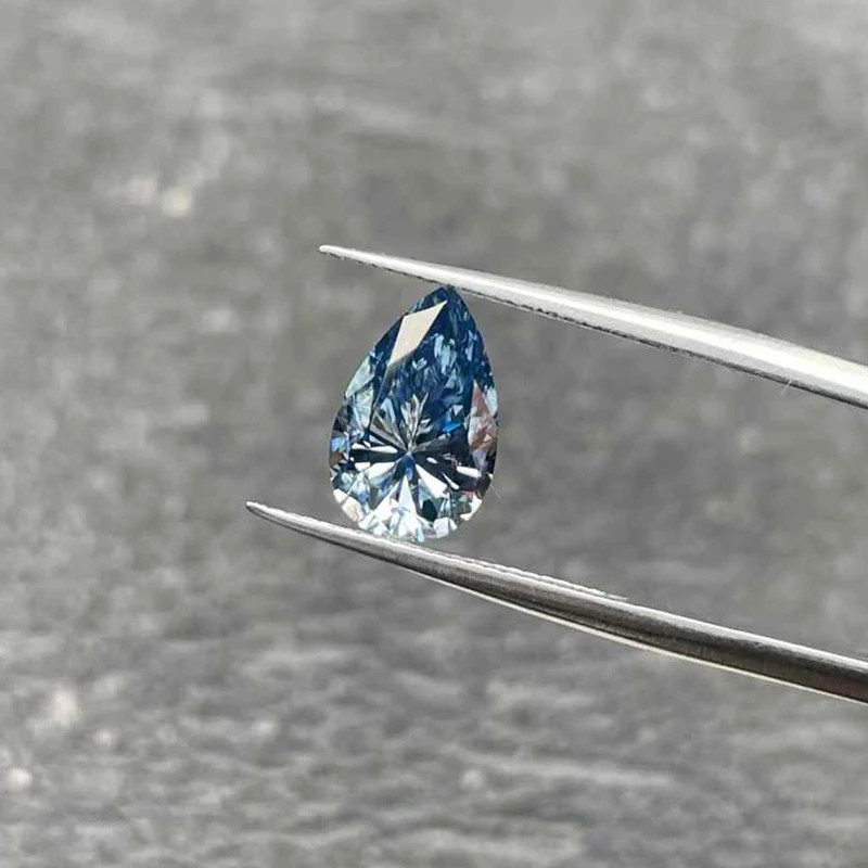 2-10CT Original Royal Blue Moissanite Stone Loose Moissanite Cushion Gemstones
