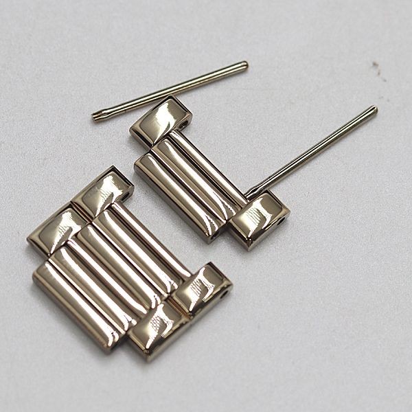 SEIKO Genuine 3 Link DOLCE 8N41-5140 Men’s Watch Bracelet Parts Gold Color 15mm