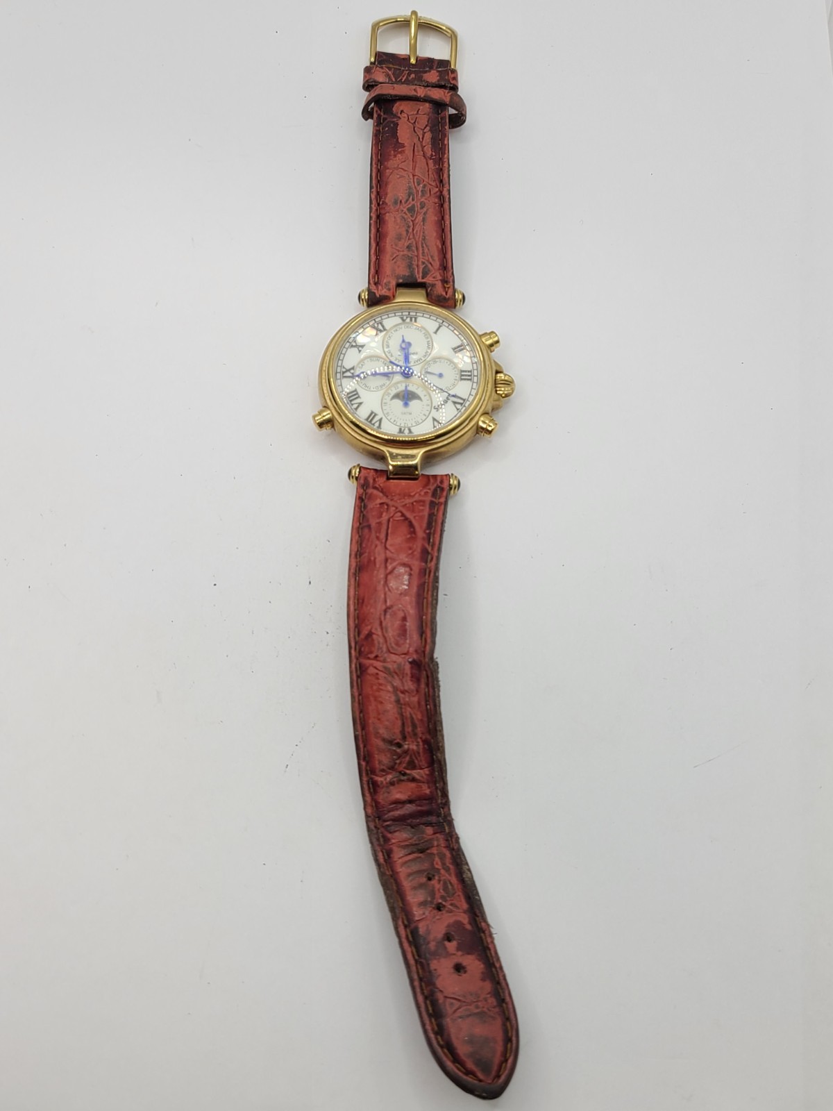 Stauer Graves 33 Automatic Wrist Watch for Men w/ Brown & Black Leather No, 1482