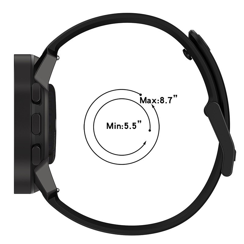 For Suunto Vertical/9 Peak Pro/9 Peak/5Peak 22MM Sport Silicone Strap Watch Band