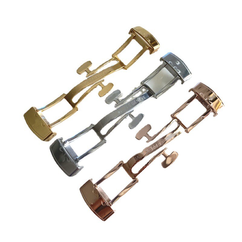 Stainless Steel Folding Clasp Butterfly Buckle 16 18 for Patek Philippe Aquanaut