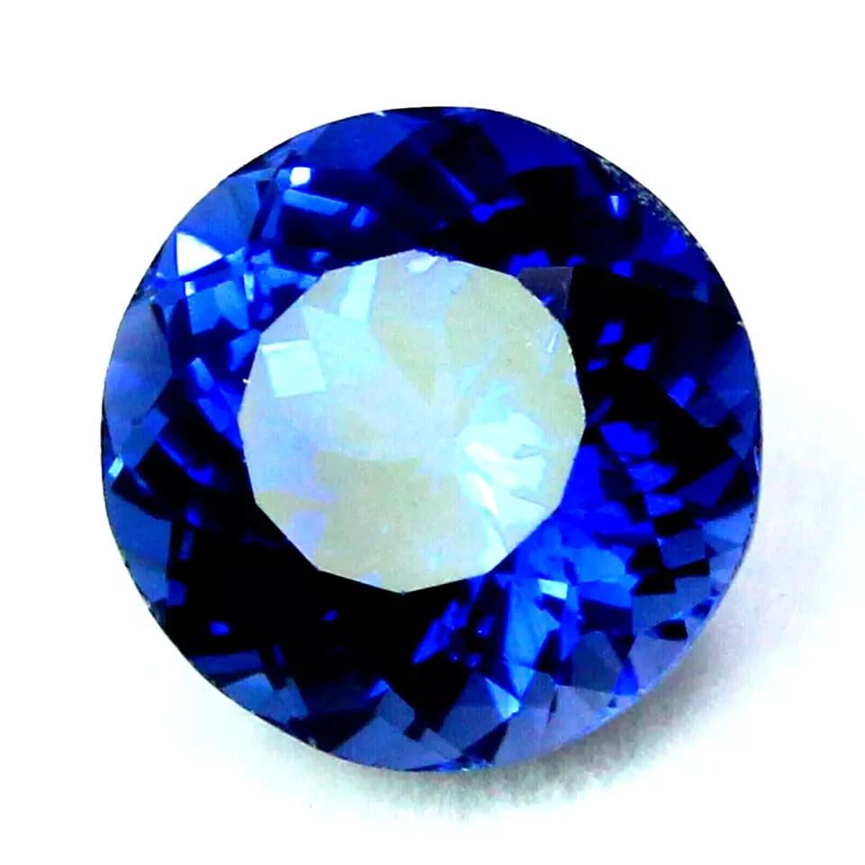 40 Ct Natural Blue Sapphire Flawless Round Cut Certified Rare Loose Gemstone