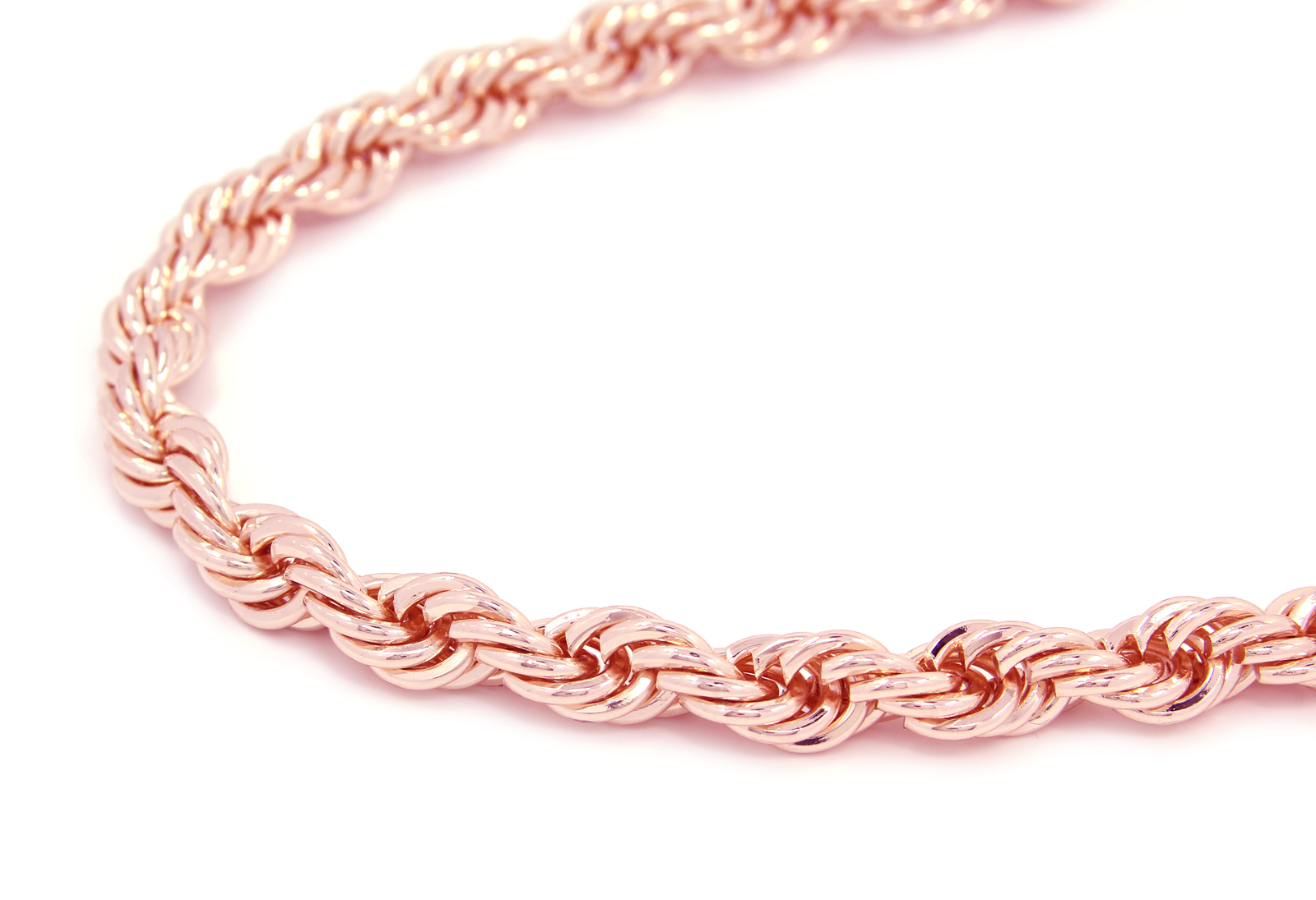 Mens Dookie Rose Gold Plated 10mm Rope Chain Necklace 30″ hip hop