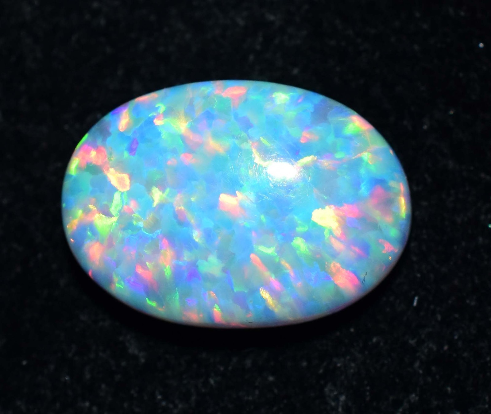 10.40 Ct Natural Ethiopian Fire Opal Certified Play of Color Untreated Gemstone