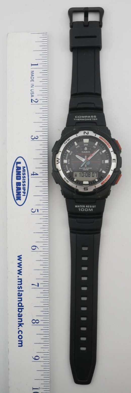Casio Twin Sensor Ana/Digital Watch – SGW-500H /SGW500H-1B – New Batt + Band