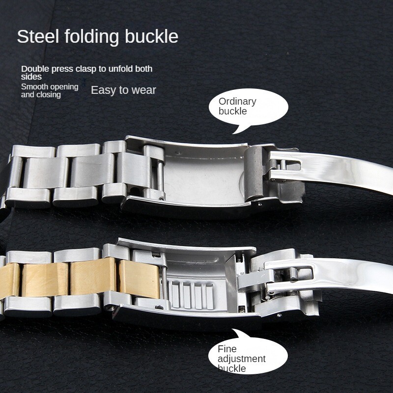 316 Solid Stainless Steel Watch Band Strap Mens Luxury metal Bracelet 20 21mm