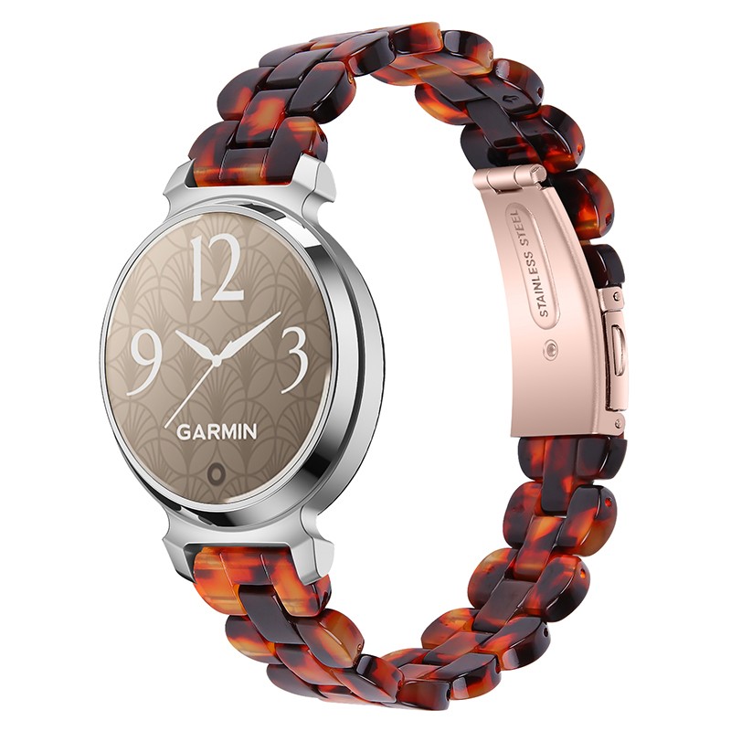 For Garmin Lily 2 Fashion Resin Stainless Steel Watch Strap Band Replacement
