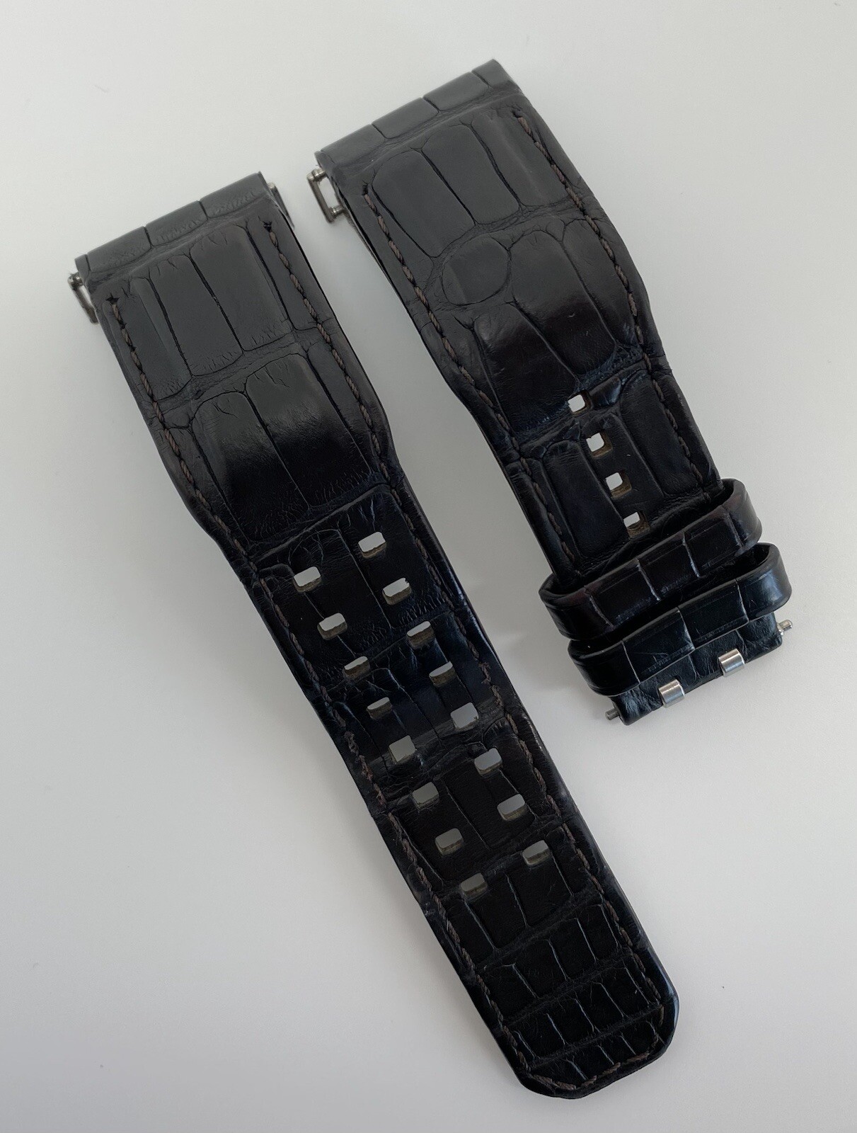 Authentic Jaeger LeCoultre 25mm x 22mm Brown Alligator Watch Strap Band OEM
