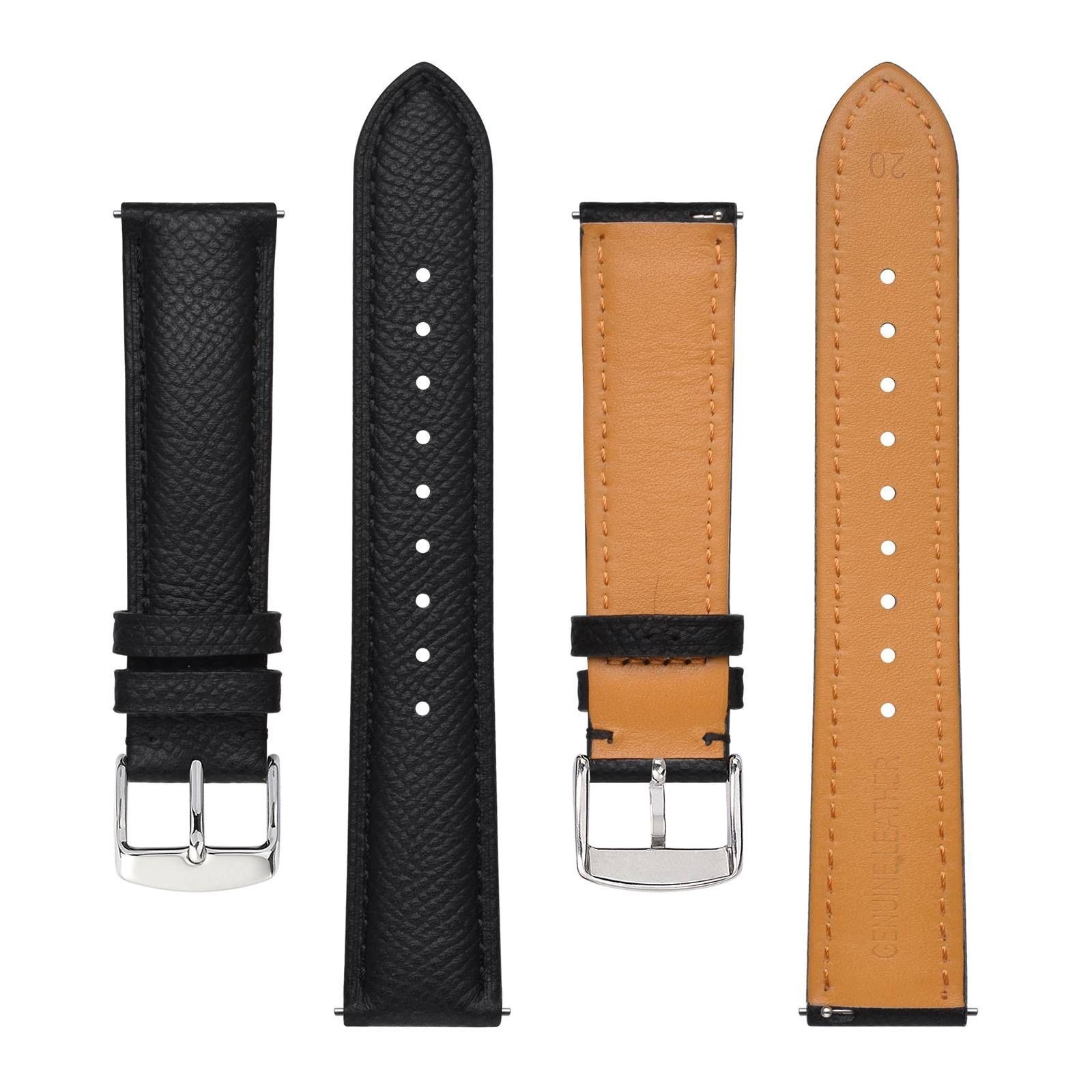 BISONSTRAP Vintage Leather Watch Strap 18mm 20mm 22mm Quick Release Watch Band