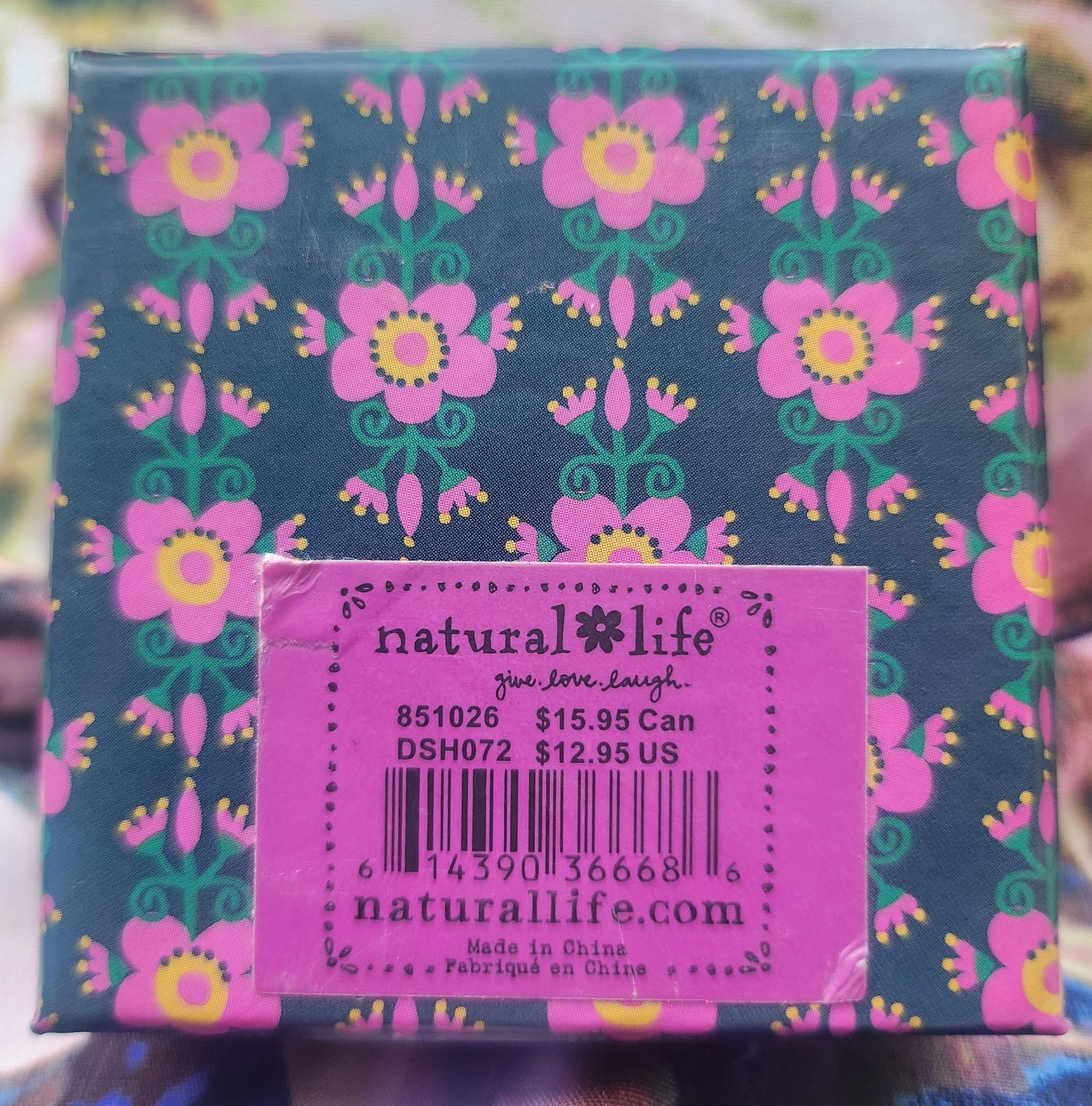 Natural Life Gift Box with Silver Accent Saying On Front New Never Used