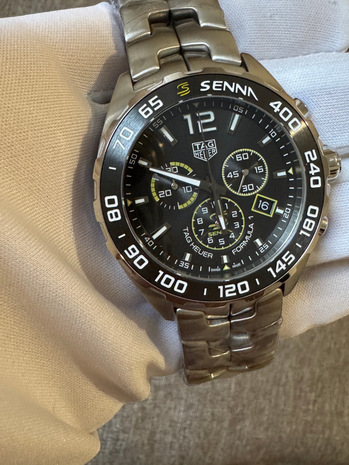 TAG HEUER Formula 1 Ayrton Senna Chronograph Quartz Men’s CAZ101AF