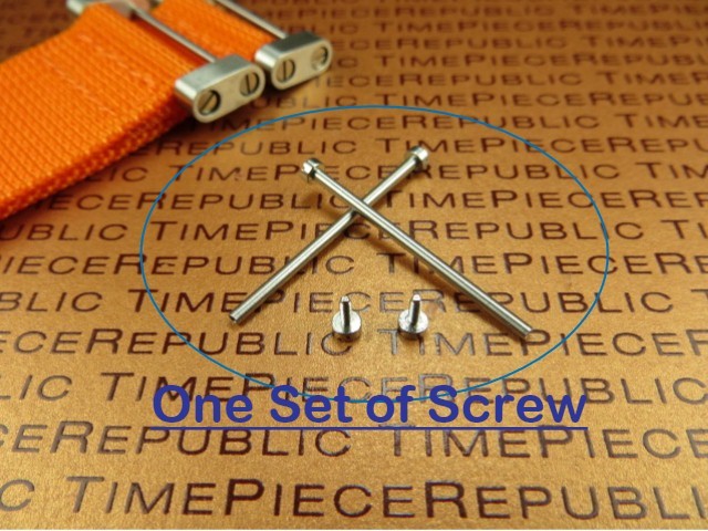 2 pcs SUUNTO CORE Swiss Stainless Screws for Lugs Adapter Silver Black 2 Pc