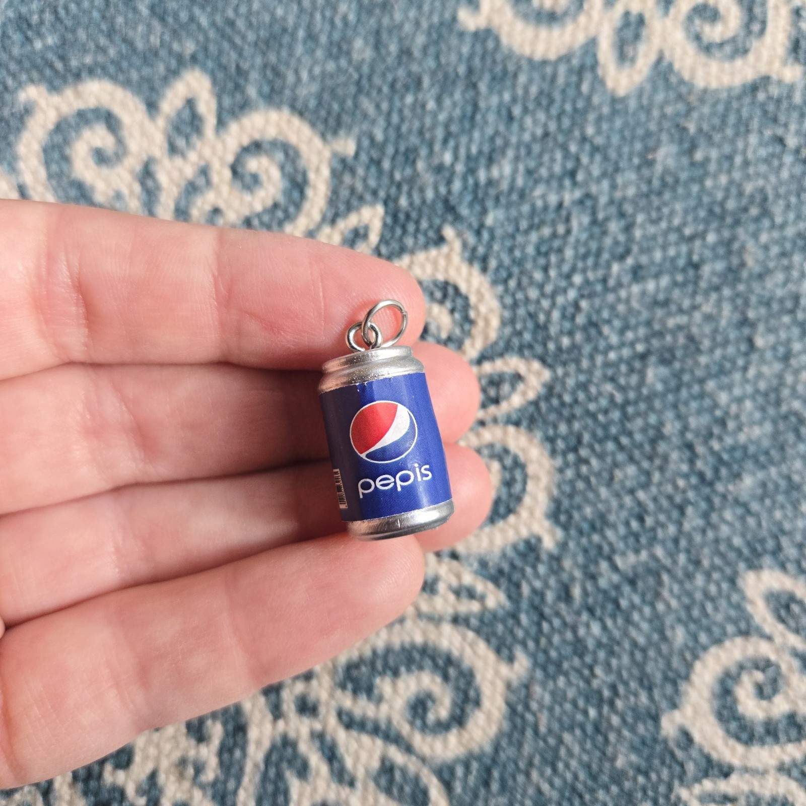 Dainty Silver Pepsi Pepis Pendant