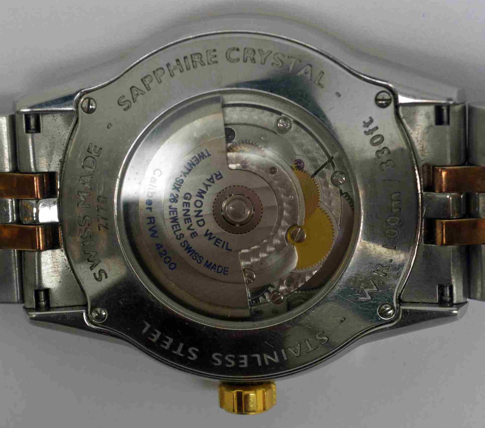 RAYMOND WEIL FREELANCER Gold & Steel Wristwatch. Ref: 2770, Cal: 4200