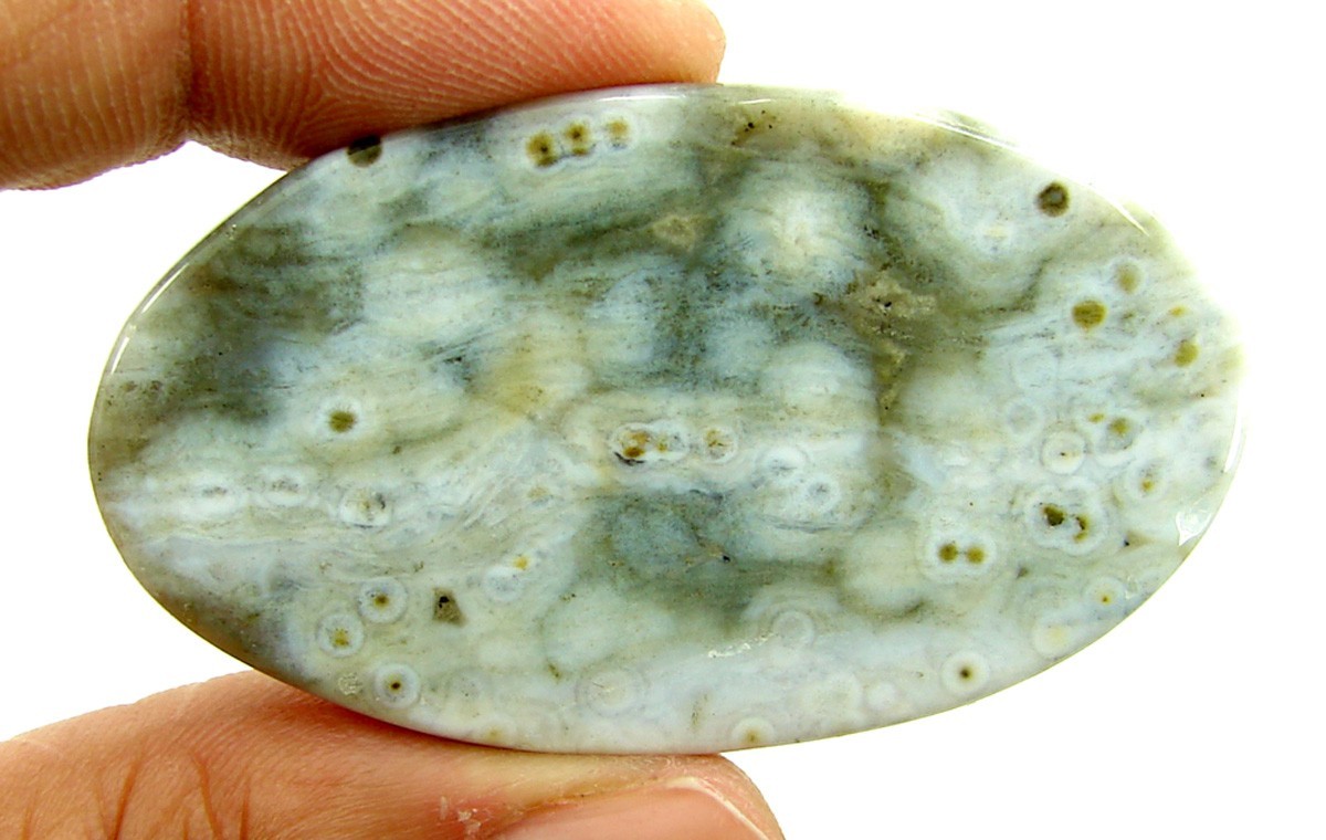 83.25 Ct Natural Ocean Jasper Loose Gemstone Cabochon Wire Wrap Stone – 2841