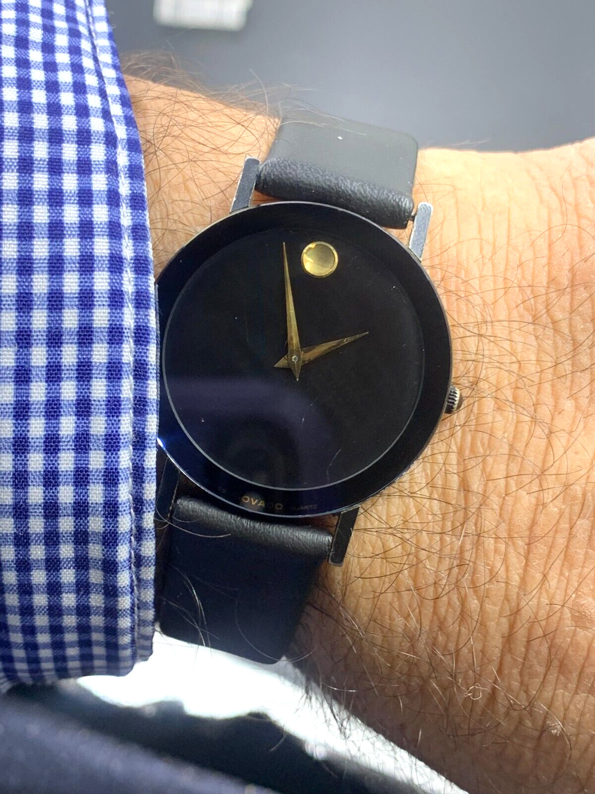 Movado watch Ultra-Thin Museum 8740.882 N 31mm working warranty 1980’s Vintage