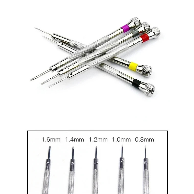 5PCS Watch Screwdriver Set 0.8-1.6mm Band Repair Link Pin Tools