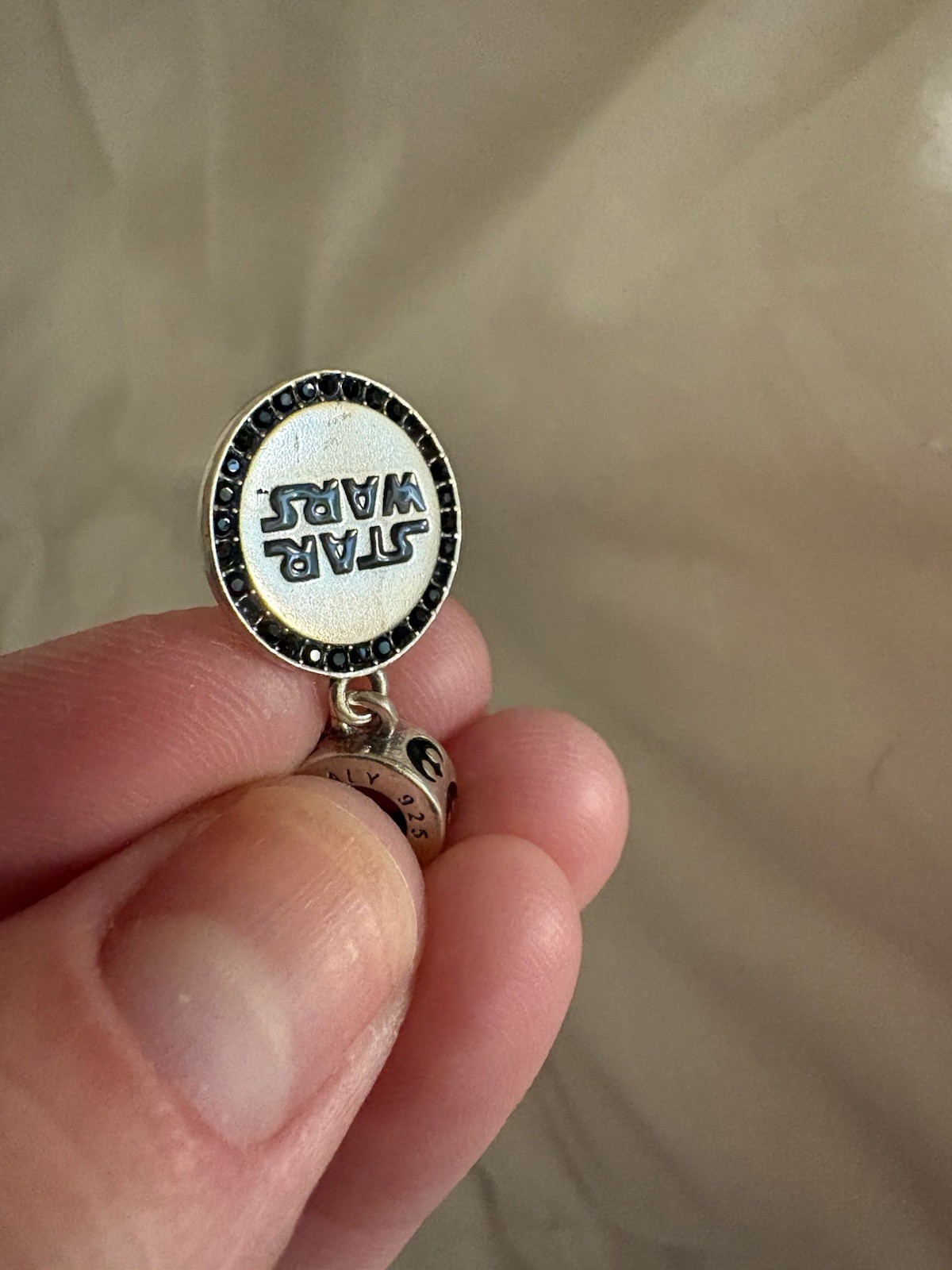Limited Edition Star Wars X Pandora Black zirconia And Sterling Silver Charm