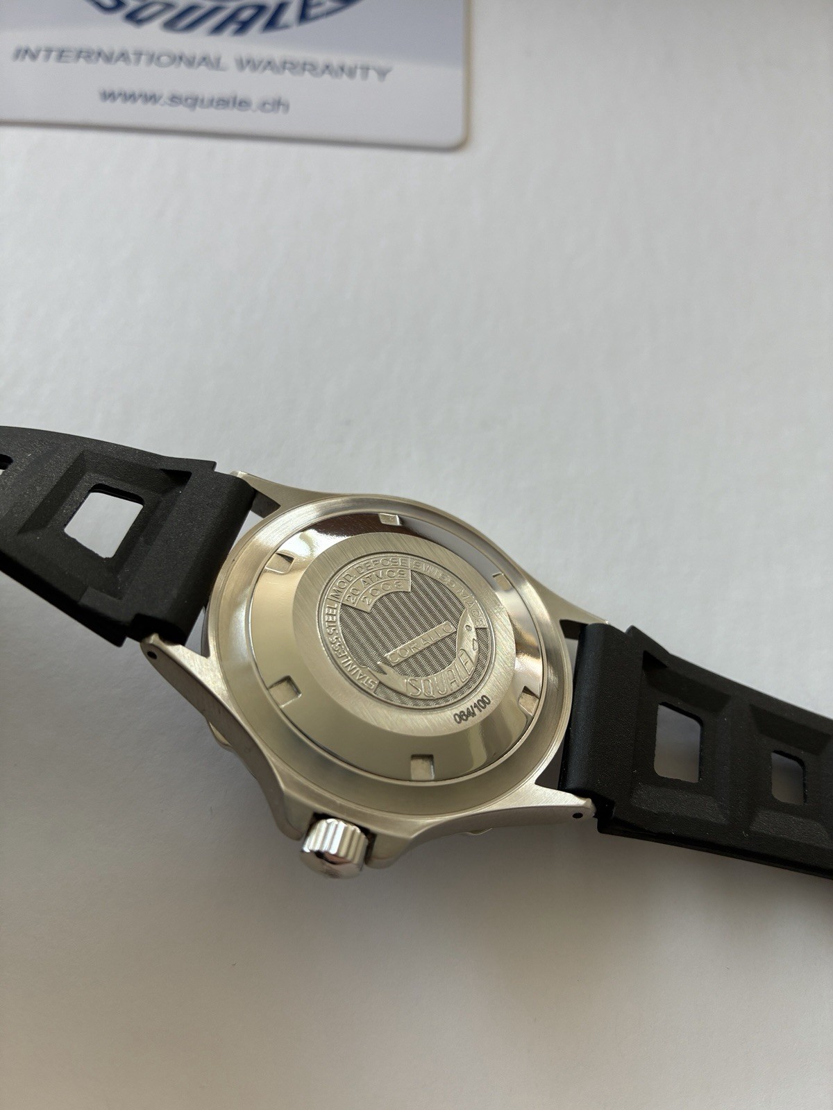 Squale Corallo NOS 2008 Black Dial Automatic Watch. Number 064/100