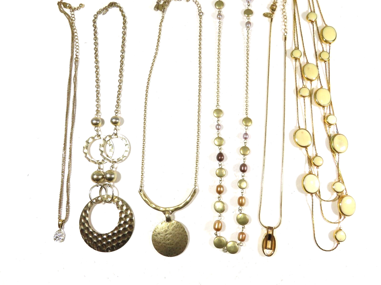 Lia Sophia Avon Necklaces Lot 9-17″ Gold Tone Gorgeous All Signed C5015
