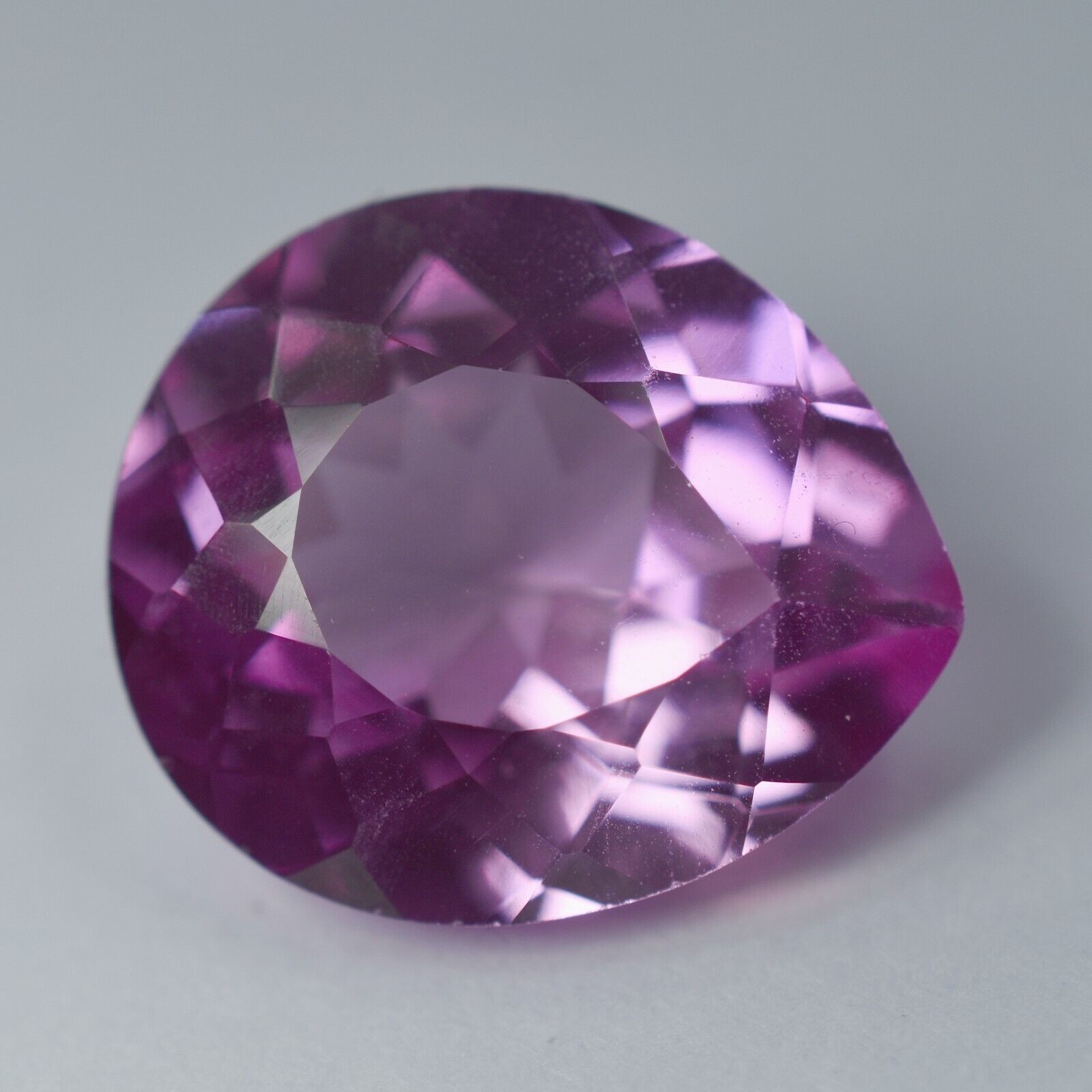 AAA+ NATURAL Pink SAPPHIRE Pear Shape 7.40 Ct CERTIFIED Rare Loose Gemstone